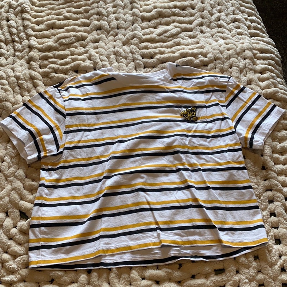 Tailgate Iowa crop tshirt